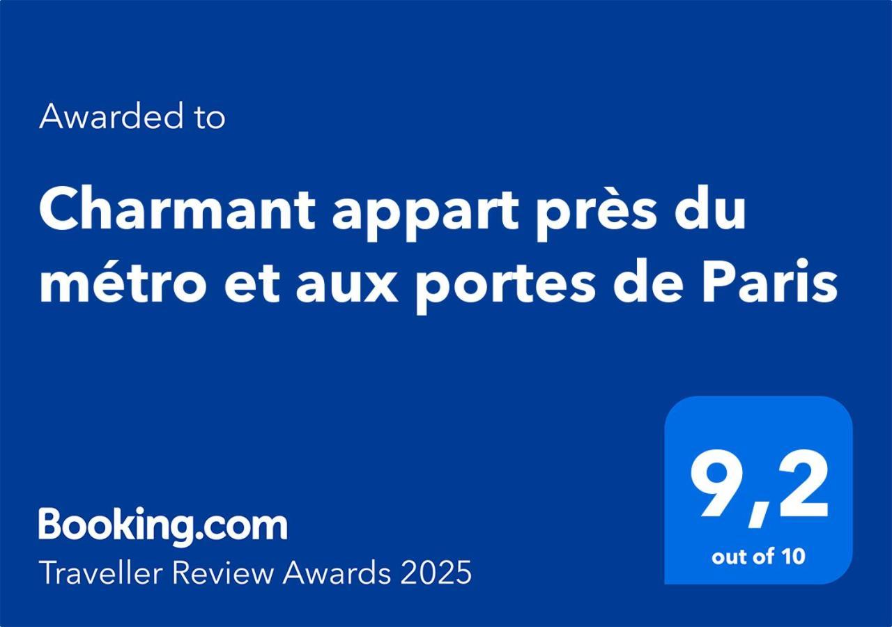 Charmant Appart Pres Du Metro Et Aux Portes De Paris Saint-Ouen  Eksteriør billede